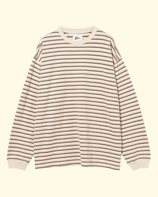 Tucker Stripe Tee | Brown