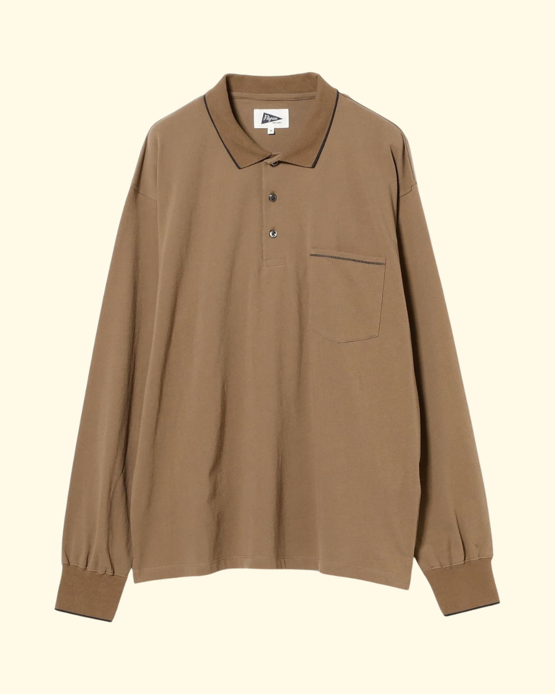Werner Longsleeve Polo | Taupe