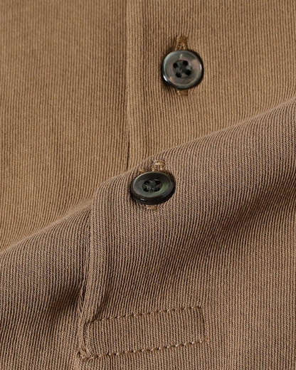 Werner Longsleeve Polo | Taupe