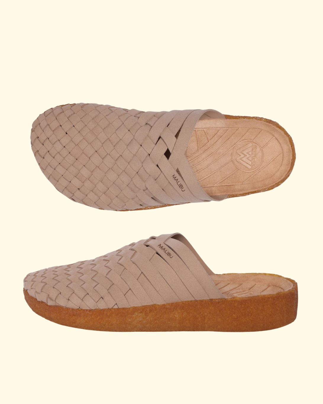 Colony Vegan Leather Sandal | Taupe/Tan