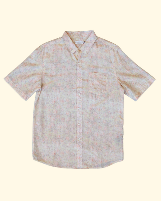 S/S Cotton Silk Shirt | Dusty Rose