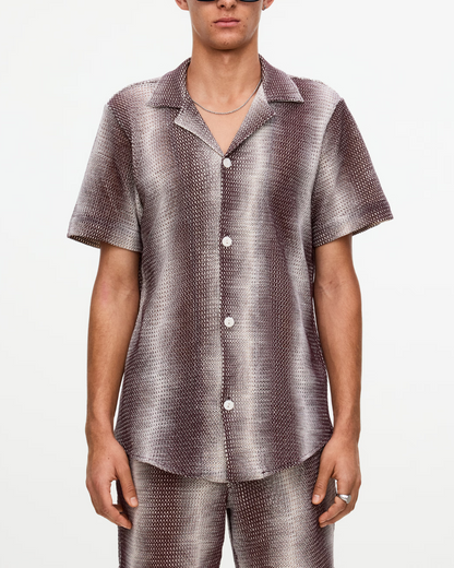 Echo Cuba Net Shirt | Merlot