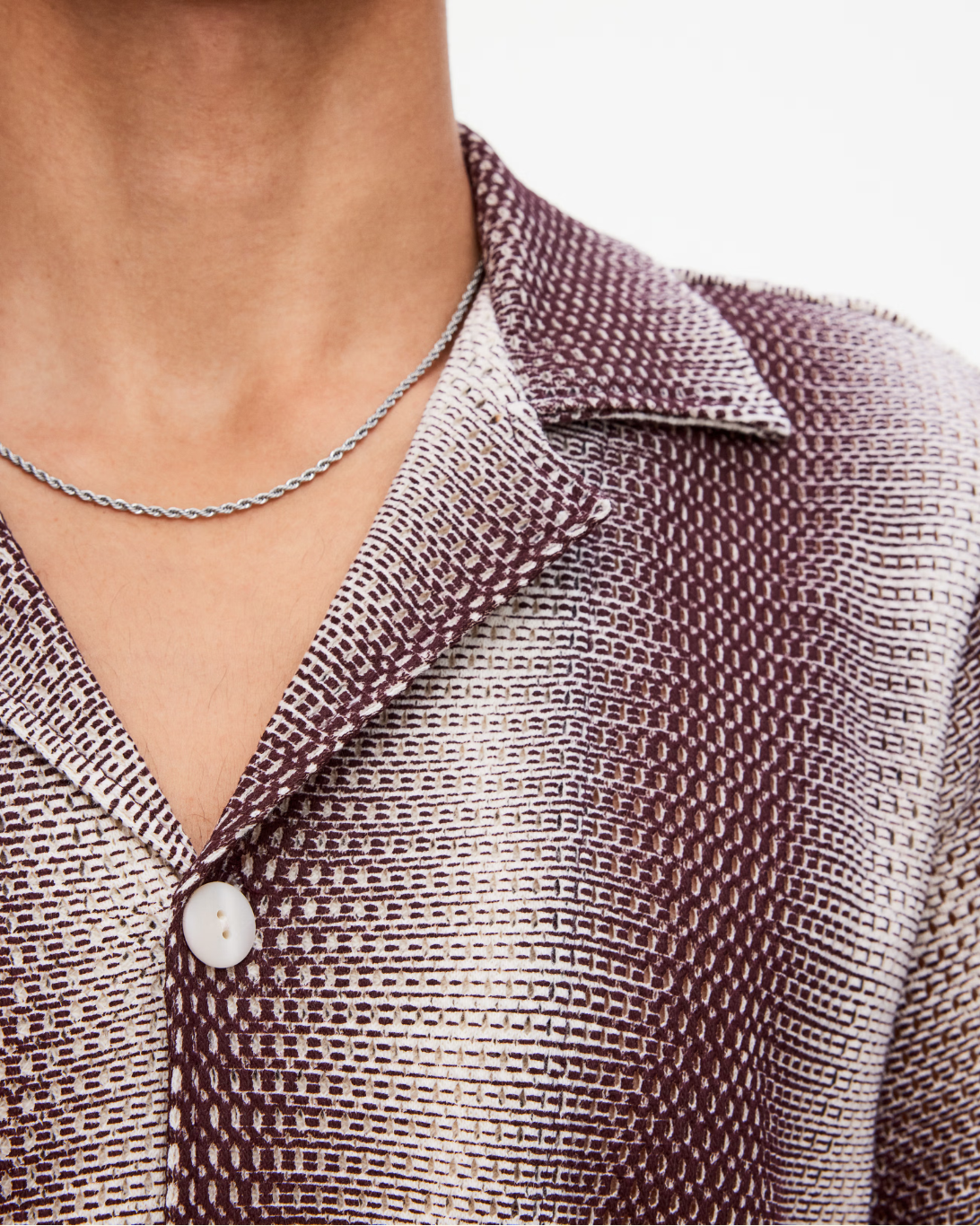 Echo Cuba Net Shirt | Merlot