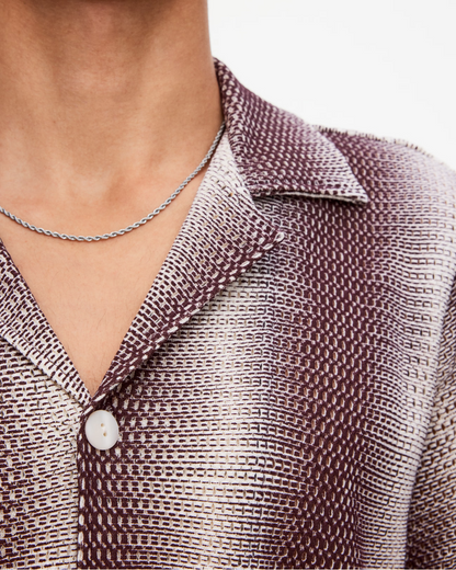 Echo Cuba Net Shirt | Merlot