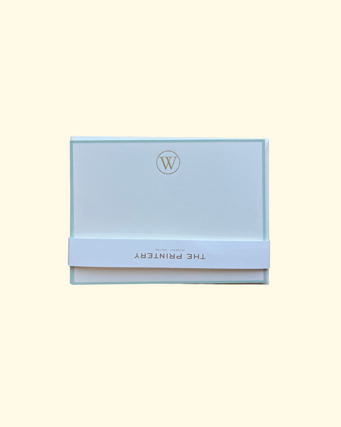 Boxed Note Cards | 'W' Initial