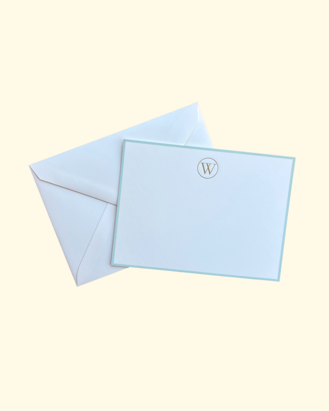 Boxed Note Cards | 'W' Initial