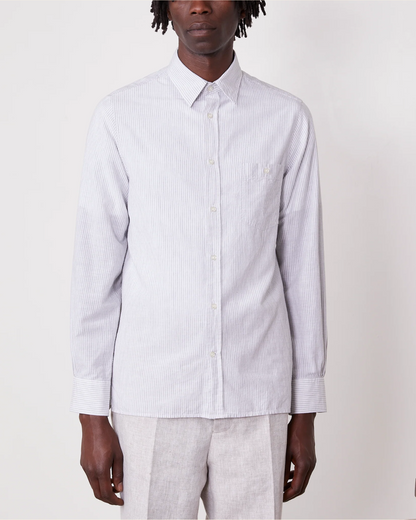 Alex Shirt | White/Grey