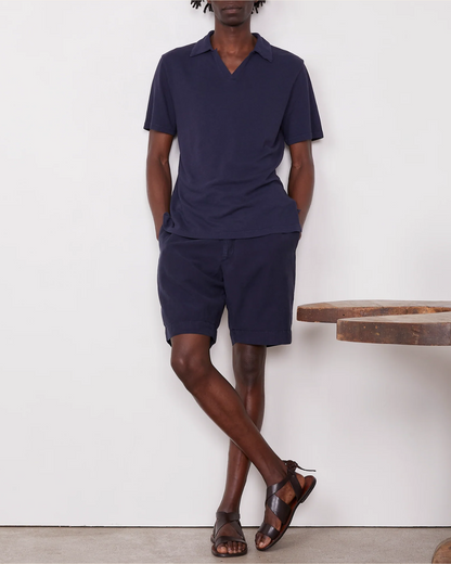 Simon Linen Polo | Night Sky