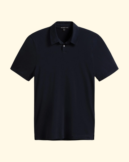 Brushed Jersey Polo | Deep