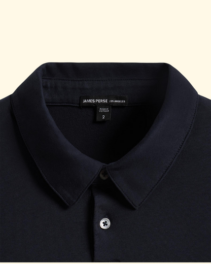 Brushed Jersey Polo | Deep