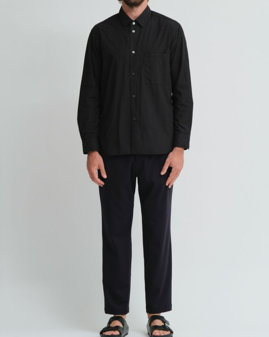 Regular Collar Shirt | Black