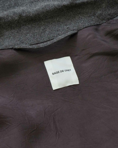 Flannel Short Shirt Jacket | Charcoal