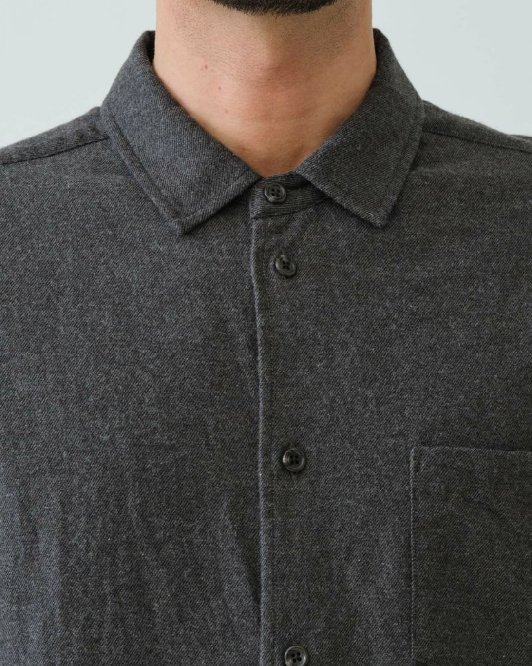 Flannel Over Shirt | Charcoal