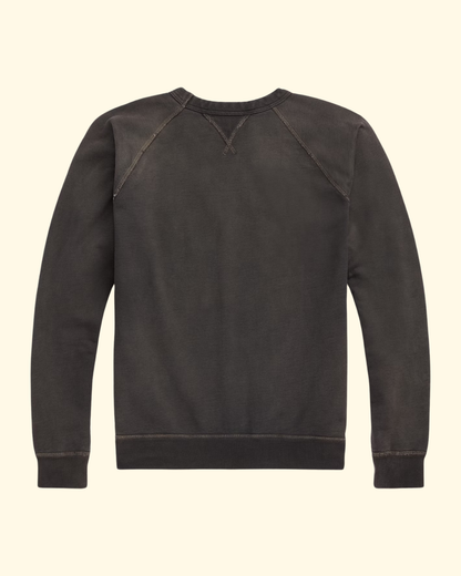 Raglan French Terry Crewneck | Black Indigo