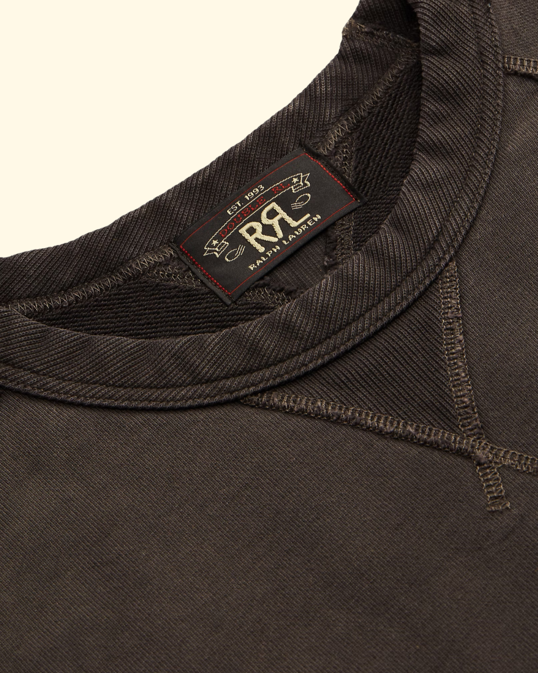 Raglan French Terry Crewneck | Black Indigo