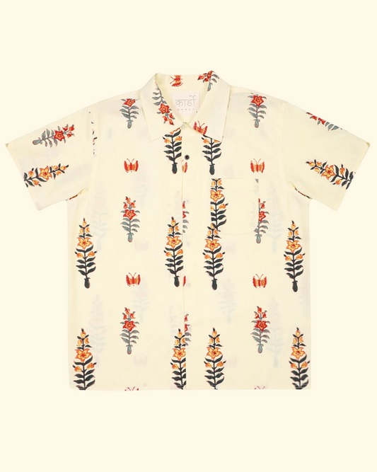 Chintan Block Print Shirt | Yellow