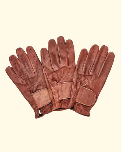 Leather Golf Glove RIGHT | Brown (3 Pack)