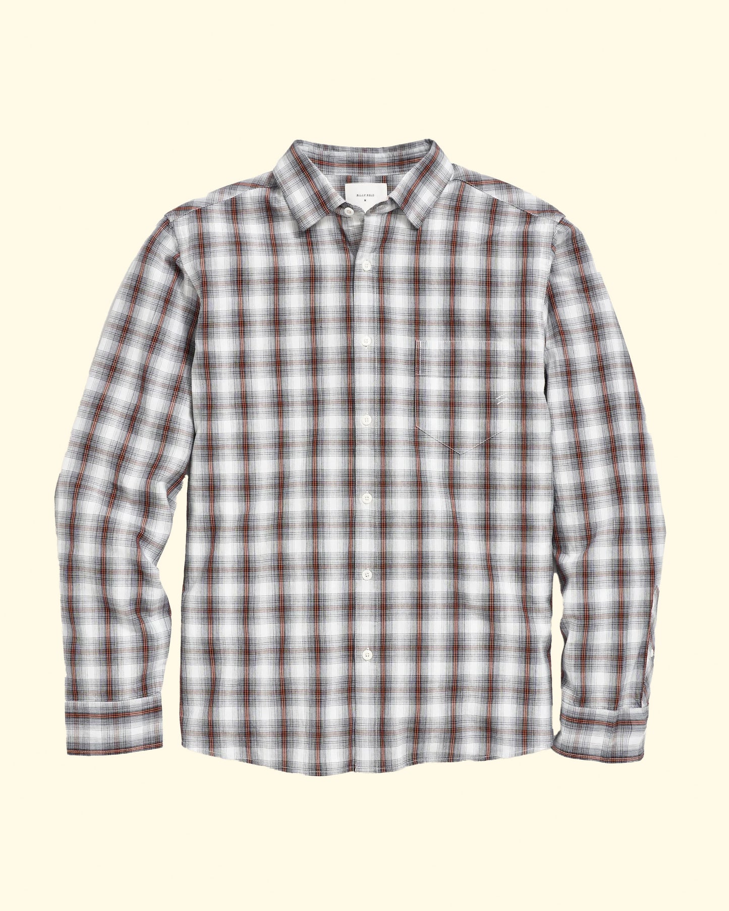 Shadow Plaid Pickwick Shirt | Dark Blue/Multi