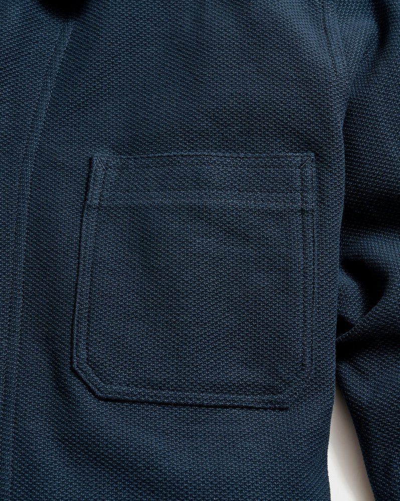 Pique Chore Jacket | Carbon Blue